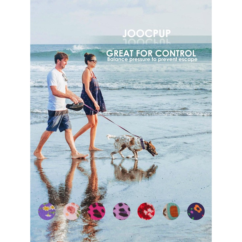 JOOCPUP Martingale Collar for Dogs, Adjustable Soft Nylon Dog Collar