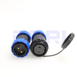 DRRI HE29 2~26pin 28mm Panel Mount waterproof Circular Aviation Connector IP68 Industrial Threaded Plastic connector Male plug female socket (2 pin)