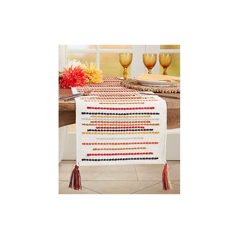 Chunky Striped Table Runner