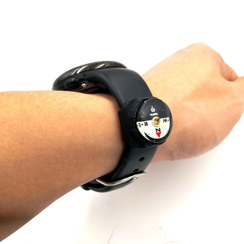 KanPas Mini Luminous Button Compass for Watch Band Lanyard (A-20)