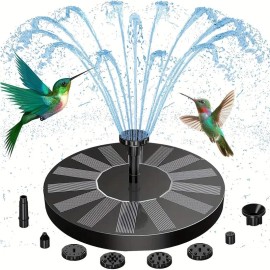 AISITIN New Solar Power Bird Bath Fountain Submersible Floating Water Pump Pond Garden z