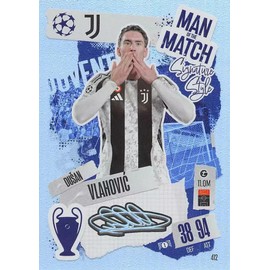 Match Attax 2024 2025 Dusan Vlahovic Man of The Match Trading Card