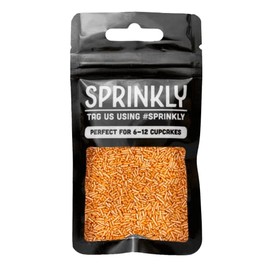 SPRINKLY - Glimmer Sugar Strands - Orange - 30g