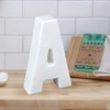 Creative Home Natural Marble Stone Letter A Bookends Paper Weight,
