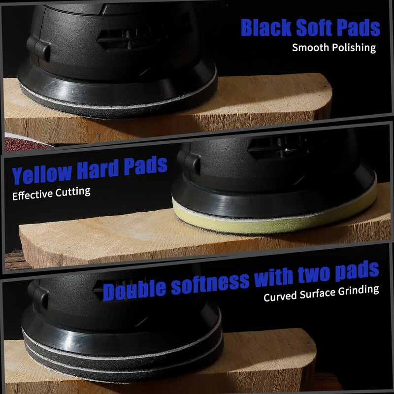 85 Pack Orbital Sander Interface Pads Hook and Loop -