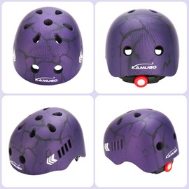 KAMUGO Kids Bike Helmet Set, Toddler Helmet for Ages 2-8 Boys Girls with Sports Protective Gear Set Knee Elbow Wrist Pads for Skateboard Cycling Scooter Rollerblading