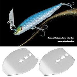 SG Store Pack of 50 Original Swim Jig Dancer Blades Made of Stainless Steel Chatterbait Blades Spinner Blades for Freshwater and Saltwater 36 x 28.5 mm Thickness 0.5 mm