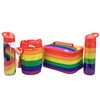 Smash Rainbow Water Bottle with Straw 700ml