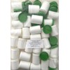 30 high ointment cans, 35 ml, white with green lid