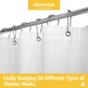 ZEMAHOME White Plastic Shower Curtain Liner, 72x72 Inch Thin Lightweight