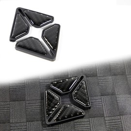 TSTESE 2PCS Car Door Corner Anti-Collision Strip Automotive Real Carbon Fiber Accessories Vehicle Exterior Decorations Protection Stickers Decals SUV Trims Modification Truck Strips Accessory (Black)