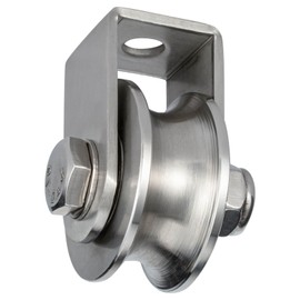 KCNOFNC Pulley with 2 Ball Bearings, Stainless Steel Fitness Pulley, Pulley for 12 mm Ropes, Steel Cable, Load Capacity 500 kg