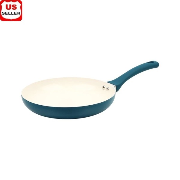 Unbranded Ceramic Nonstick 10 Inch Frypan Aluminum Riveted Handle Easy