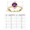 TJC Natural Amethyst Solitaire Ring for Women Engagement Ladies Rings
