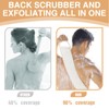 Thoquene Back Scrubber for Shower, Back Washing Aid Exfoliating Glove