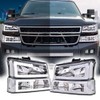 G-PLUS LED Headlights Fit Chevy Avalanche/Silverado 1500 2500 HD 3500