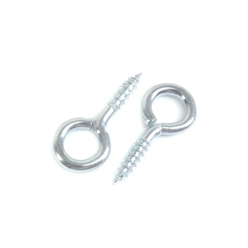 Pack of 100 Metal 25mm Screw Eyes - Heavy Duty