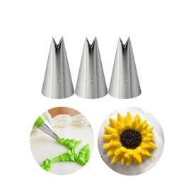 352 Piping Nozzle for Leaves,Ruffles,Zigzags,Ruffles,3 Pcs 352 Leaf Piping Tip