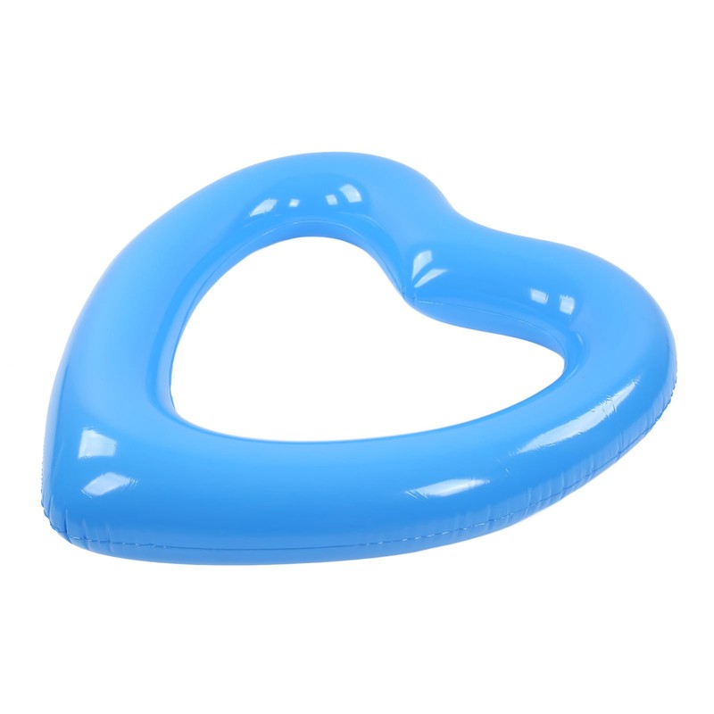 Heart Shaped Swimming Circle 120cm Thick Tear Resistant PVC Material