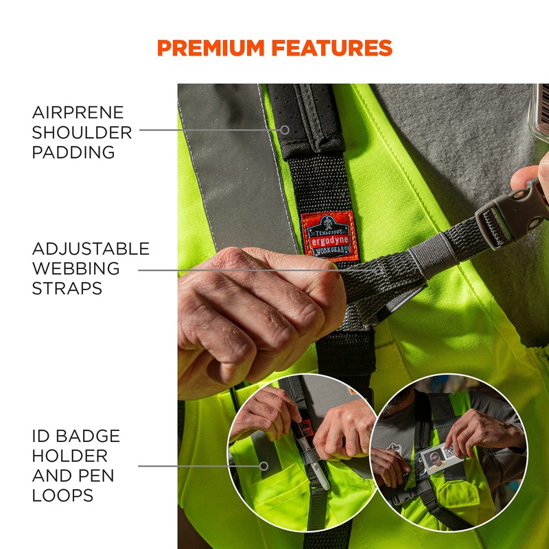 Ergodyne Squids 3138 Barcode Scanner Padded Harness, Tethering Lanyard for