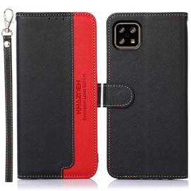 WANWO AQUOS sense 4/ Sense 5G Case, Notebook-type, Quos Sense 4/ Sense 5G Cover, Wallet Type, with Strap, RFID Blocking, High-grade PU Leather, Magnetic Closure, Card Storage, Horizontal Stand