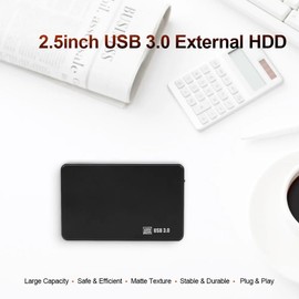 2.5" USB 3.0 to SATA External Hard Drive Enclosure High Speed HDD SSD Enclosure with 5Gbps for PC, Notebook and Smartphone, Compatible with 2.5" SSD and HDD