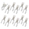 Nikko PC-12 Pole Clip, Reinforced Pole Clip, Clear, 12 Pieces,