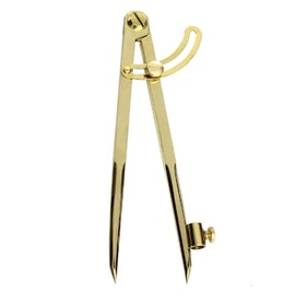 Liquidraw Locking Wing Divider with Compass - 8" Brass