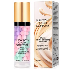 Primer for Face Before Makeup, 3 In 1 Make Up Sunscreen Isolation Cream Face Primer, Triple-Tone Color Corrector for Smoothing Skin & Gripping,SPF50+