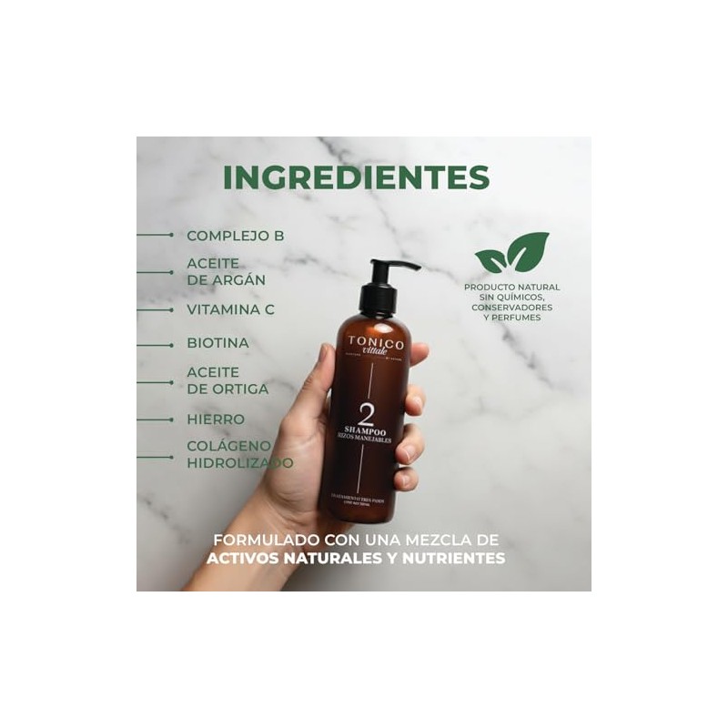 Tonico Vittale Kit Paso 1 Tnico Capilar Paso 2 Shampoo