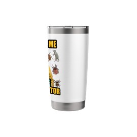 Funny men pest control exterminator exterminating job work Stainless Steel Insulated Tumbler