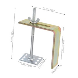 TEHAUX 2pcs Undermount Sink Brackets High Bathroom Clips for Secure Installation Fits Various Ceramic Basins Durable Fasteners for Long Term Stability