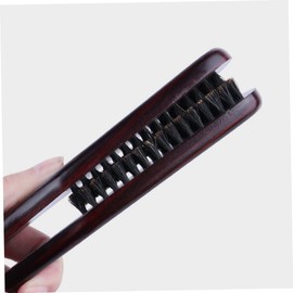 Beavorty Bristle Hair Straightening Brush Anti-static Double-sided Comb for Effortless Styling Compact Design for Home and Salon Use for Thick and Thin Hair