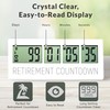 Retirement Countdown Clock - Up to 999 Days LCD Digital
