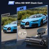 Miden X5 4K WiFi Dash Cam Front and Rear Inside,