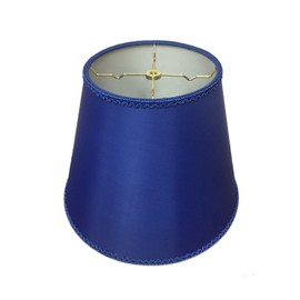 Royal Designs, Inc. Designer Empire Hardback Shade with Elegant Trim, HB-645-14DBLU-2, Dark Blue, 8 x 14 x 11, 2 Pack