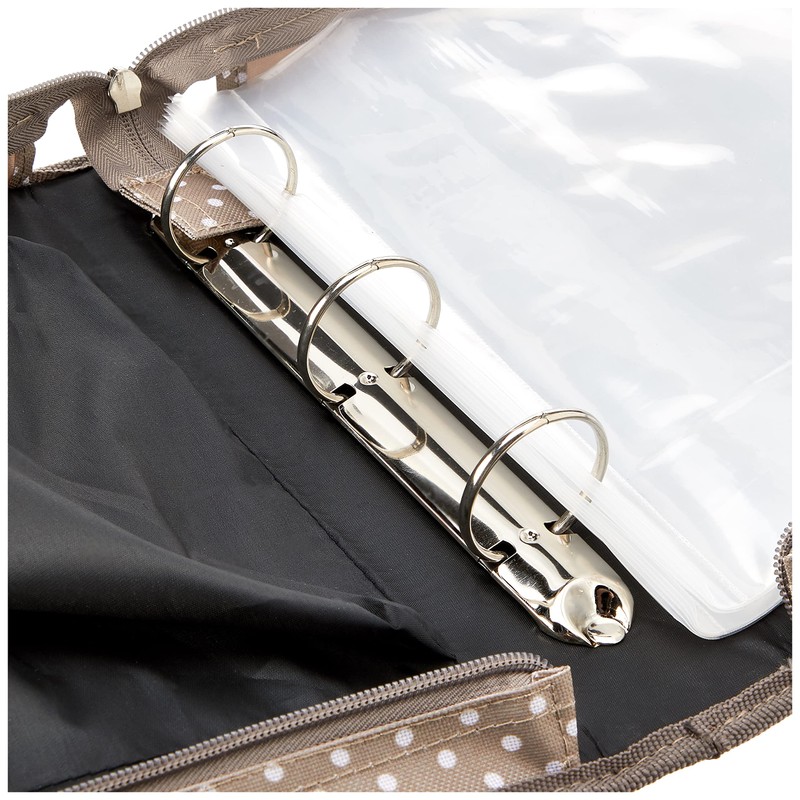 Artemio Kit with Clear Stamp Storage Binder, Fabric, Plastic, brown,