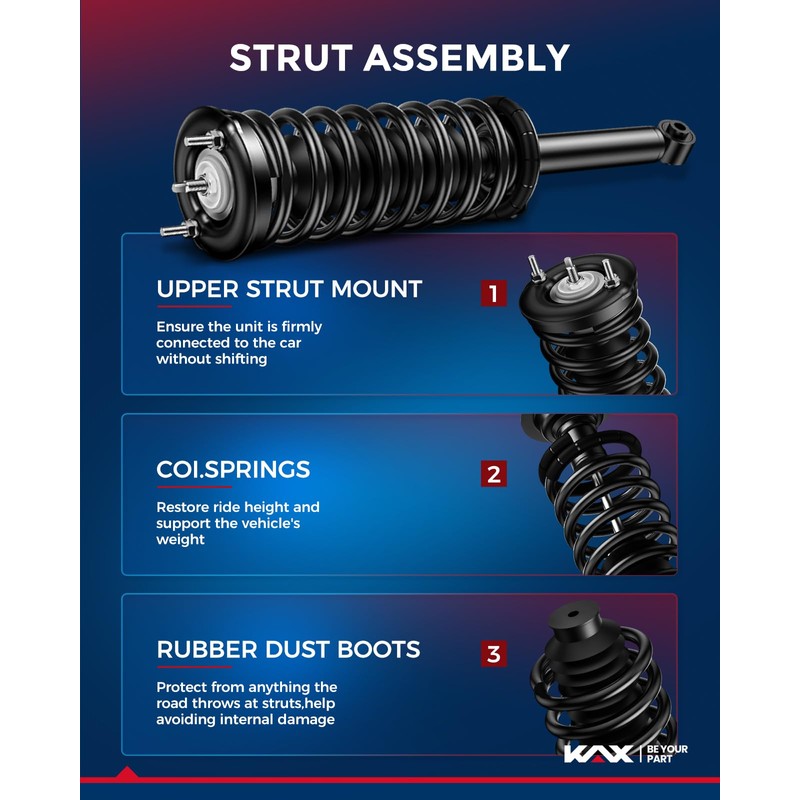 KAX Front Quick Struts for Ford Explorer 2011 2012 2013