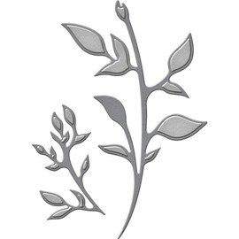 Spellbinders D-Lites Plants Etched Dies, Brown