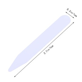 Milisten Collar de Plástico Stays Dress Camisa Insertos de Cuello Soporte Bones de Cuello Vestido de Cuello Refuerzo para Camisas para Hombres Vestido 3 Tamaños 5 Cm/ 6. 5 Cm/ 7Cm