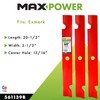 MaxPower 561139B Heavy Duty 3 Blade Set for 60" Cut