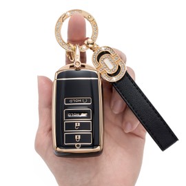 LJMTBKAN TPU Key Fob Case Cover Suitable for Acura TLX RLX NSX RDX MDX ILX PLX Smart Remote Fob Key, White, white