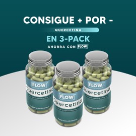 FLOW/Quercetina/Suplemento Alimenticio/Presentación Tripack/Cápsulas