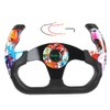 RASTP Universal Racing Steering Wheel, 12.8"/325mm Graffiti Pattern Sim Racing