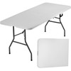 BestOffice Folding Table Camping Table Folding Table 6 Foot Plastic
