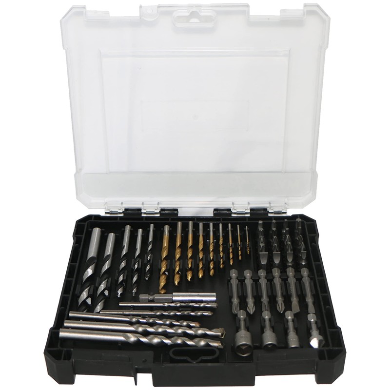 MYLEK 50 Piece Drill Bit And Screwdriver Accessory Set -