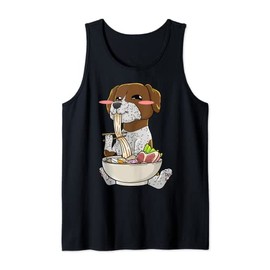 German Shorthaired Pointer Ramen Kawaii Puppy Tank Top