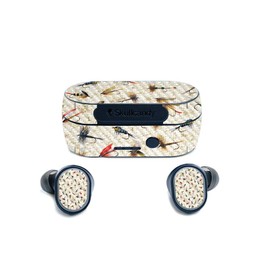 MightySkins Carbon Fiber Skin for Skullcandy Sesh True Wireless Earbuds - Fishing Flies | Protective, Durable Textured Carbon Fiber Finish | Easy to Apply, Remove, and Change Styles | Made in The USA