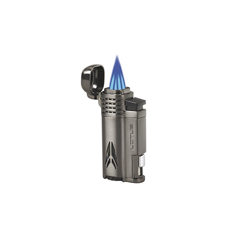 Lotus Defiant Cigar Lighter with Quad Pinpoint Torch Flames, Single