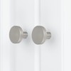 LONTAN Pack of 4 Cabinet Knobs, Stainless Steel Furniture Knobs,